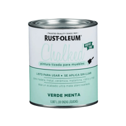 Pintura Brochable Tizada Verde Menta - Rust Oleum Chalked