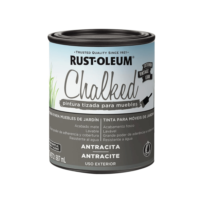 Pintura Brochable Tizada Antracita - Rust Oleum Chalked