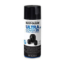 Pintura En Aerosol Negro Brillante - Rust Oleum Ultra Cover 2X