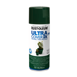 Pintura En Aerosol Verde Oscuro Brillante - Rust Oleum Ultra Cover 2X