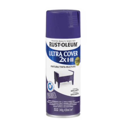 Pintura En Aerosol Púrpura Brillante - Rust Oleum Ultra Cover 2X