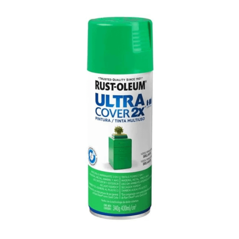 Pintura En Aerosol Verde Primavera Brillante - Rust Oleum Ultra Cover 2X