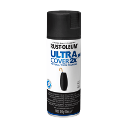 Pintura En Aerosol Negro Mate - Rust Oleum Ultra Cover 2X