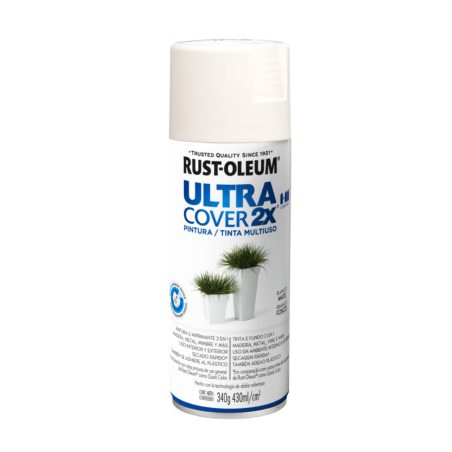 Pintura En Aerosol Blanco Mate - Rust Oleum Ultra Cover 2X