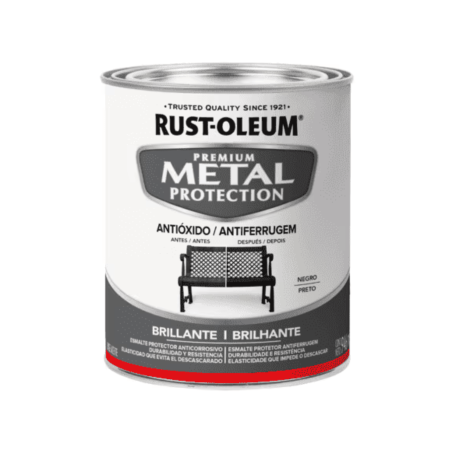 Esmalte Para Metal, Negro Brillante - Rust Oleum Metal Protection