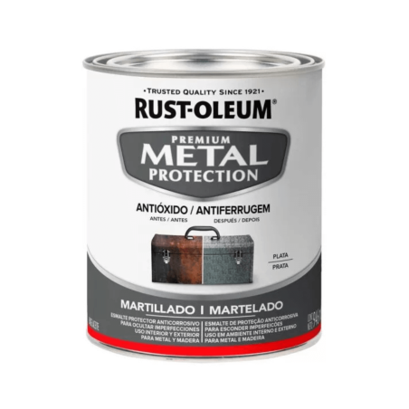 Esmalte Para Metal, Plata Martillado - Rust Oleum Metal Protection