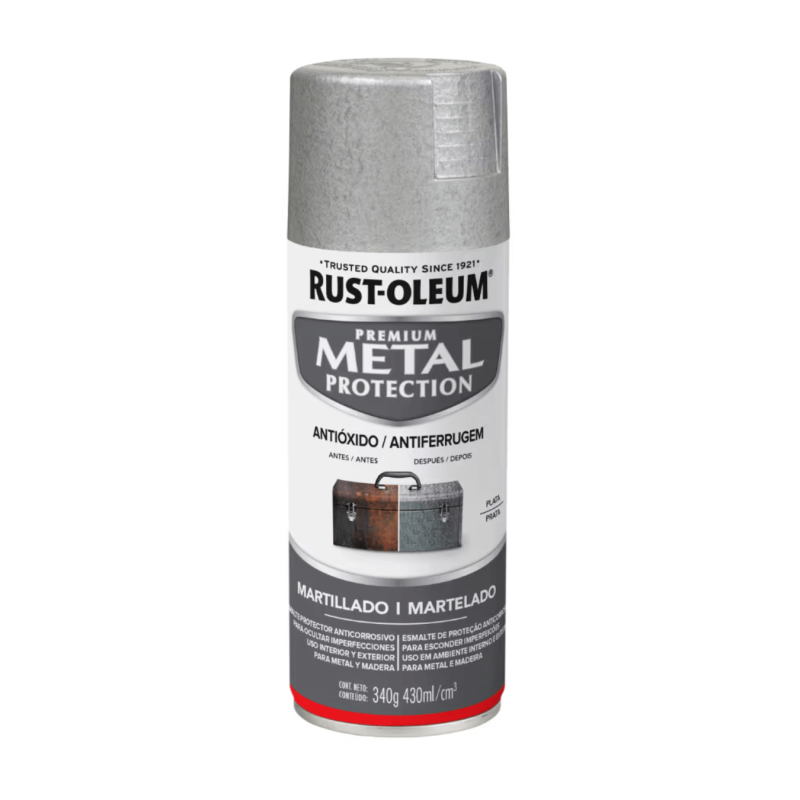 Aerosol Para Metal, Plata Martillado - Rust Oleum Metal Protection