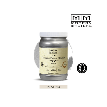 Pintura Metálica platino Mate - Rust Oleum Modern Masters