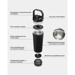 Botella (Mezclador) Active Shaker 590 ml Black - Stanley