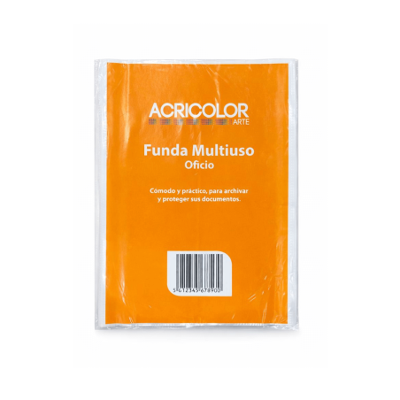 Fundas Plásticas (separador) T/Oficio - Acricolor
