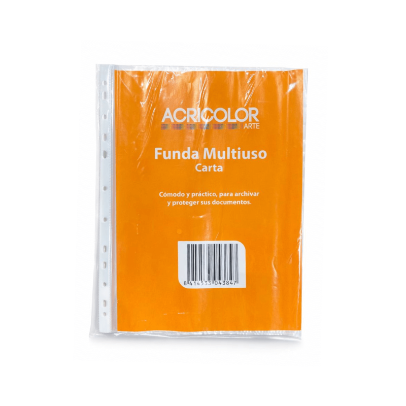 Fundas Plásticas (separador) T/Carta - Acricolor