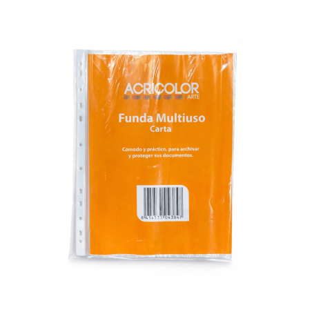 Fundas Plásticas (separador) T/Carta - Acricolor