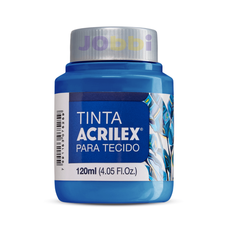 Pintura para tela Acrilex 120ml Azul Cobalto 502