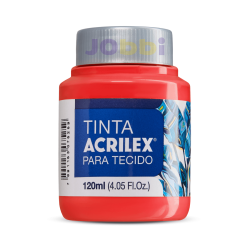 Pintura para tela Acrilex 120ml Rojo Vivo 541