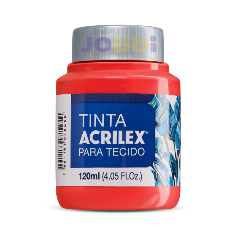 Pintura para tela Acrilex 120ml Rojo Vivo 541