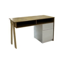 Escritorio Lyra m3 Color Roble/Blanco - IZZI
