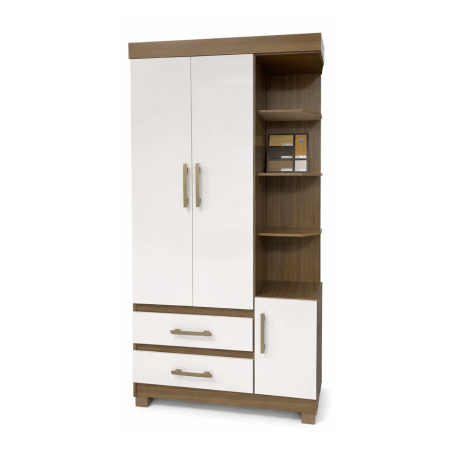 Multiuso (Ropero) Kepler m2 Color Castaño/Marfil - IZZI