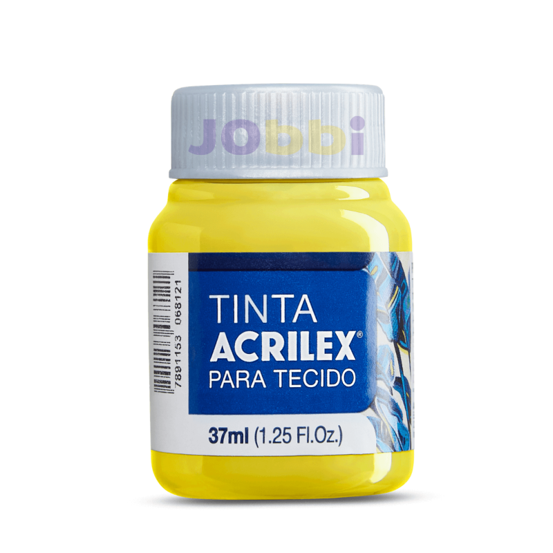 Pintura para Tela Acrilex 37ml Amarillo Limón 504