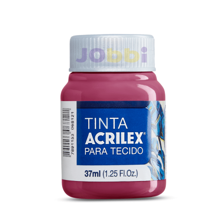 Pintura para Tela Acrilex 37ml Rojo Carmín 509