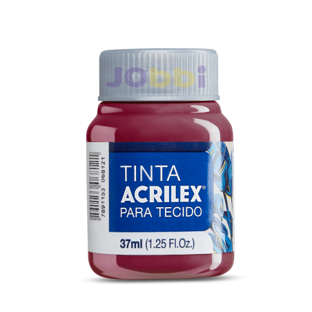Pintura para Tela Acrilex 37ml Rojo Quemado 588