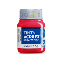 Pintura para Tela Acrilex 37ml Rojo Nata 984