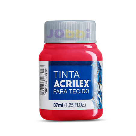 Pintura para Tela Acrilex 37ml Rojo Nata 984