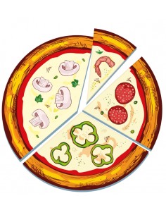 Pizza de números, aprendo jugando, CLEMENTONI