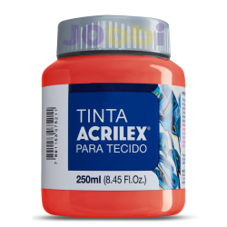 Pintura para tela Acrilex 250ml Rojo Fuego 507