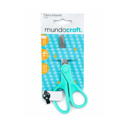 Tijera de 13cm punta redonda Mundo Craft