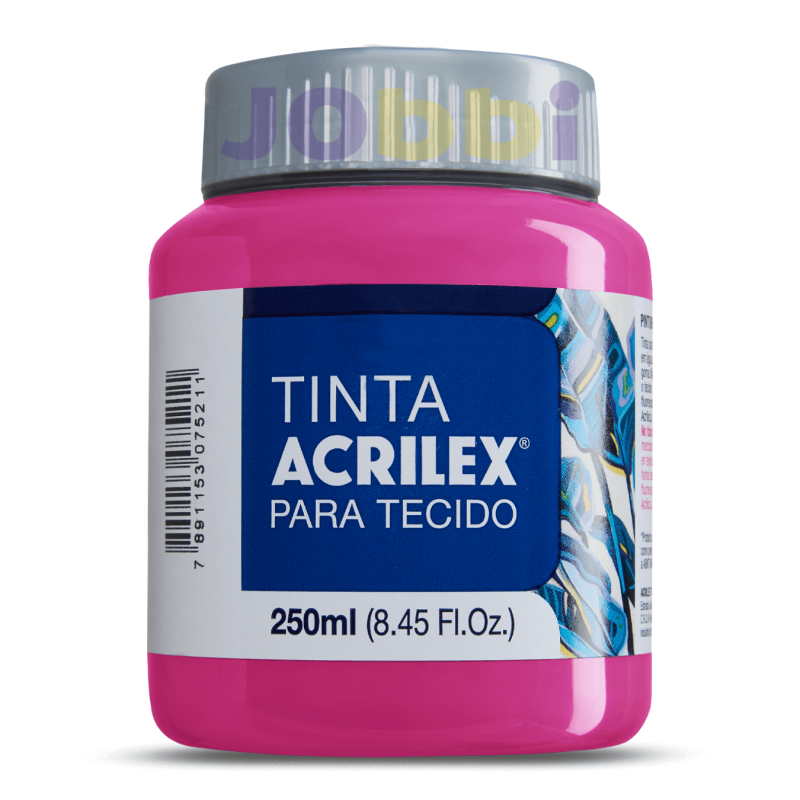 Pintura para tela Acrilex 250ml Rojo Carmín 509