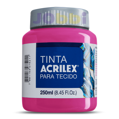 Pintura para tela Acrilex 250ml Rojo Carmín 509