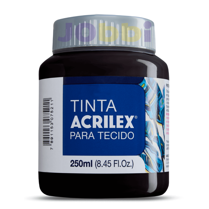 Pintura para tela Acrilex 250ml Negro 520