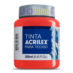 Pintura para tela Acrilex 250ml Rojo Vivo 541