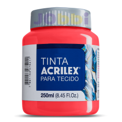 Pintura para tela Acrilex 250ml Rojo Navidad 984