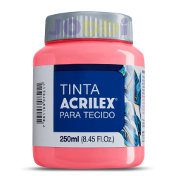 Pintura para tela Acrilex 250ml Coral 586