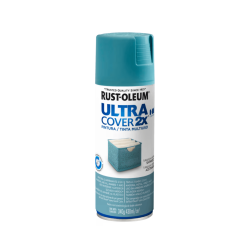 Pintura En Aerosol Turquesa Satinado - Rust Oleum Ultra Cover 2X