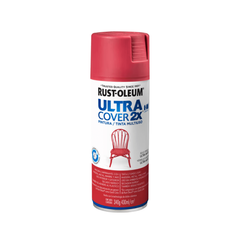 Pintura En Aerosol Rojo Ciruela Ultra Mate - Rust Oleum Ultra Cover 2X