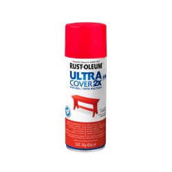 Pintura En Aerosol Rojo Amapola Satinado - Rust Oleum Ultra Cover 2X