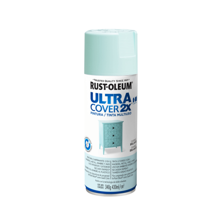 Pintura En Aerosol Oceano Brillante - Rust Oleum Ultra Cover 2X
