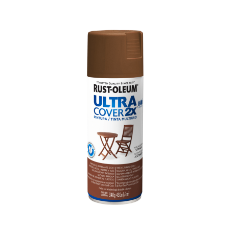 Pintura En Aerosol Nuez Moscada Satinado - Rust Oleum Ultra Cover 2X