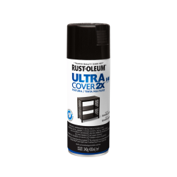Pintura En Aerosol Negro Semi Brillante - Rust Oleum Ultra Cover 2X