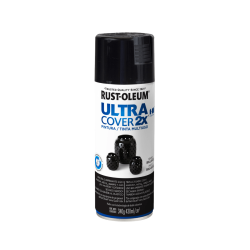 Pintura En Aerosol Negro Brillante - Rust Oleum Ultra Cover 2X