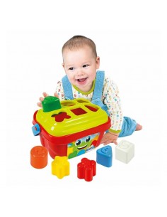 Juguete de cubo clasificador de formas, CLEMENTONI
