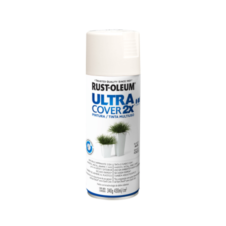 Pintura En Aerosol Blanco Mate - Rust Oleum Ultra Cover 2X