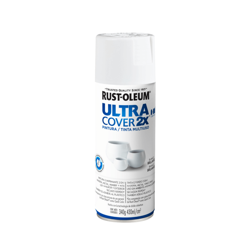 Pintura En Aerosol Blanco Brillante - Rust Oleum Ultra Cover 2X
