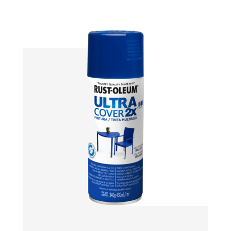 Pintura En Aerosol Azul Profundo Brillante - Rust Oleum Ultra Cover 2X