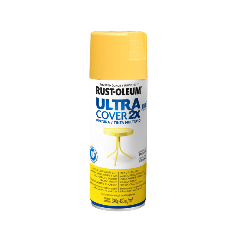 Pintura En Aerosol Amarillo Sol Brillante - Rust Oleum Ultra Cover 2X