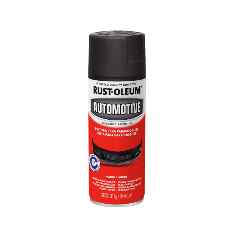 Pintura En Aerosol Para Parachoques Negro Mate - Rust Oleum Automotive