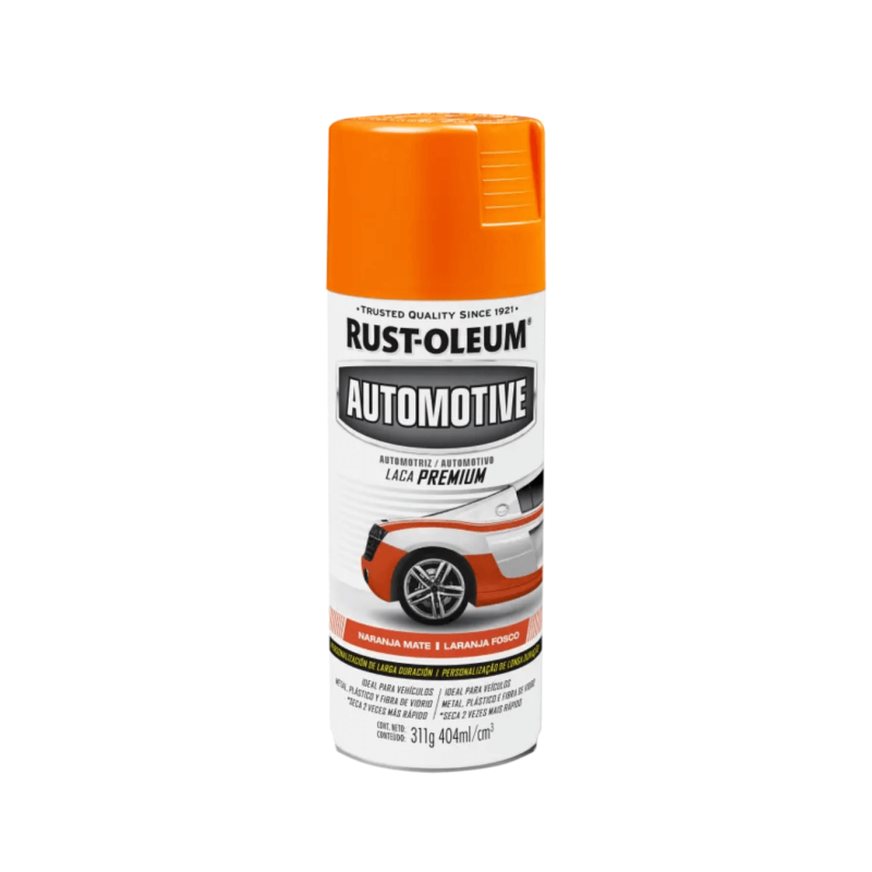 Laca Automotriz Premium Naranja Mate - Rust Oleum Automotive