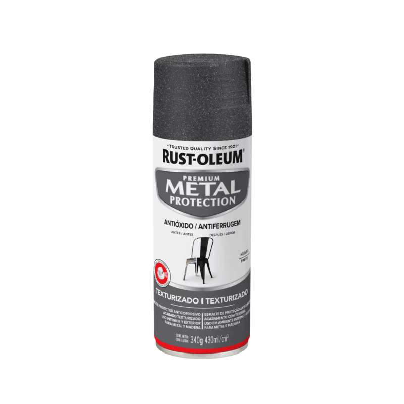 Aerosol Para Metal, Negro texturado - Rust Oleum Metal Protection